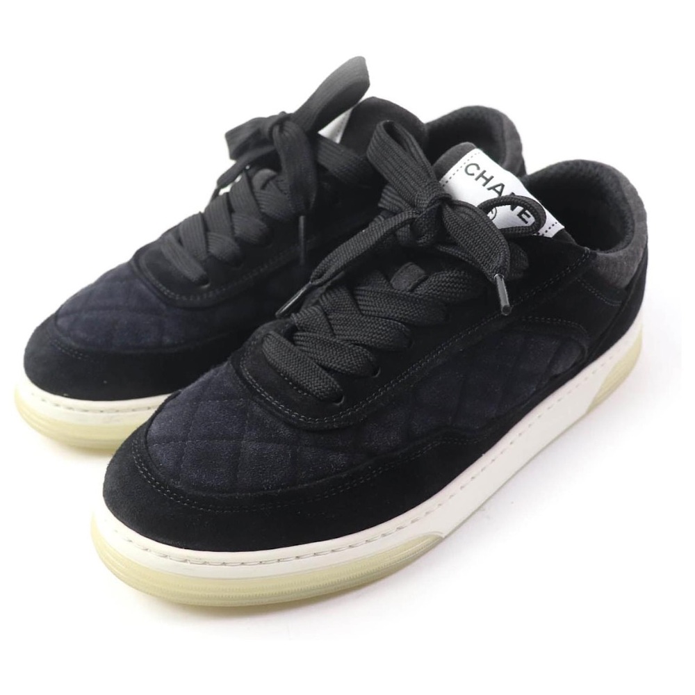 🖤SOLD!🖤 NWT ~ Authentic CHANEL Black Suede Sneakers